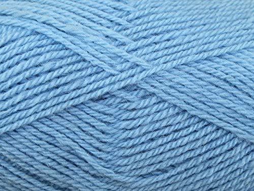 Sirdar Country Style DK 643 Blue Blush 50 gram ball. Classic yarn that holds its shape well made with nylon, wool, and acrylic.